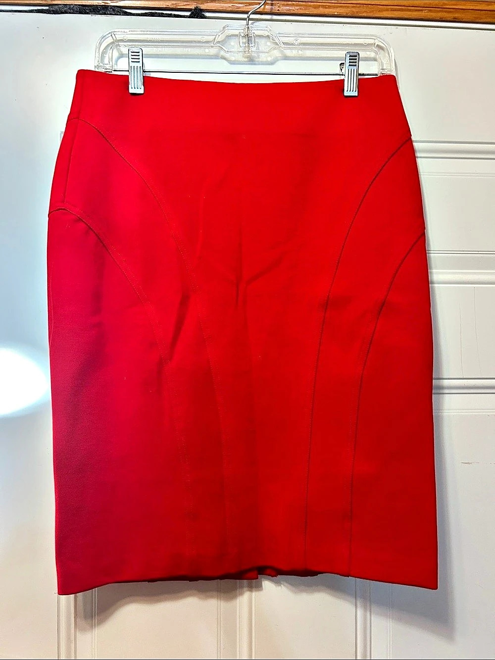 Shape FX Red Pencil Skirt Size 8